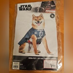 NWT Star Wars Boba Fett Pet Halloween Apparel Dog Costume S